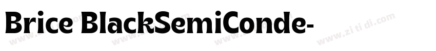 Brice BlackSemiConde字体转换